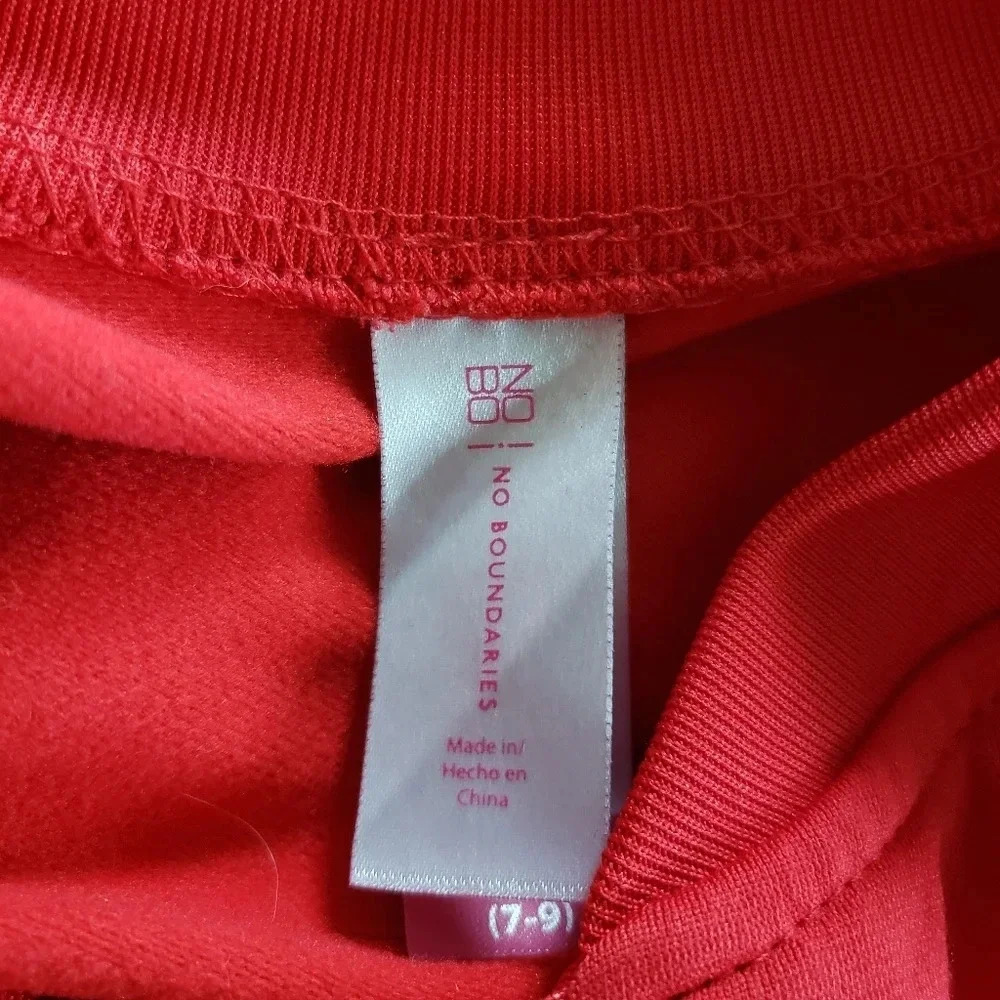 Athletic Track Jacket Juniors Size M (7-9) Red Whi - Picture 3 of 7